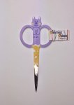 Embroidery Scissors - Purple Cat (image for) Embroidery Scissors - Purple Cat